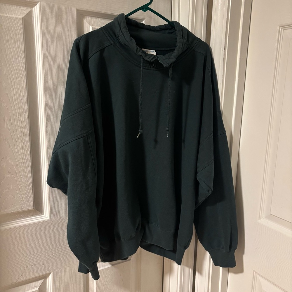 Vintage Cheetah Baggy Streetwear 80’s Dark Green Sweatshirt Size XL